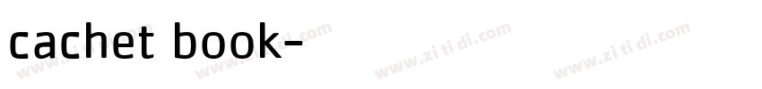 cachet book字体转换